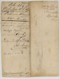 File jacket for Patience Howard's 640-acre headright survey in Navarro County, with map check and patent entry of December 15.