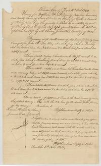 Field notes and plat of 1920 acres for William W. Frazier on Chambers Creek by B. J. Chambers, 12 October 1840, chain carriers Lucian Hobson and James Cole.