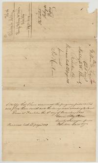 County Surveyor of Robertson County examines and records the Frazier field notes at Franklin, 8 December 1840, Book B page 129.