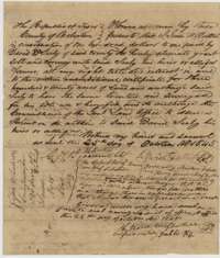 Transfer of 25 October 1845 in which Jesse W. Buttrel sold his 320-acre certificate to David Seely for $100, acknowledged before Henry Reed.