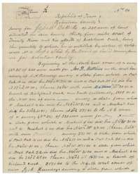 Field notes and plat of Survey No. 26, 320 acres near Richland Creek, made for Jesse W. Buttrel by county surveyor C. C. Taylor on 29 May 1844.