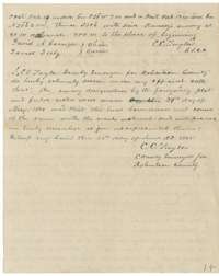 Close of the field notes, with C. C. Taylor's oath of 13 June 1845 that the survey was made on the ground.