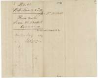 Field-notes wrapper for Jesse W. Buttrel's survey, recorded in Book K, page 87, and marked patented in 1847.