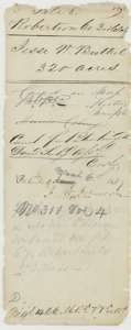 Old wrapper for Buttrel's 320 acres, marked correct for patenting to David Seely, assignee, patent No. 311, Volume 4.