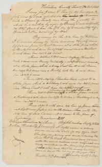 B. J. Chambers' field notes and plat of 640 acres on Chambers Creek for James O. Rice, 17 October 1840.