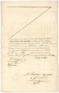 Conveyance signed by Rice before witnesses Southmayd and William Shannon and Notary Andrew Briscoe, 21 May 1838.