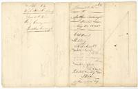 Wrapper for the Rice to Cavanagh deed with patenting notes, patented 17 March 1845, not represented on map.