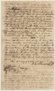 Deed of 2 October 1843 in which John C. McCuistion sells his headright certificate for 320 acres to David Seely for $100.