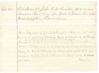 Land Office slip of 21 March 1871 correcting the patent to David Seely, assignee, with a short description of the survey.