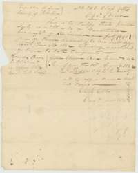 Conditional headright certificate No. 163 for 640 acres issued to David Seely by the Board of Land Commissioners of Robertson County, 1 August 1842.