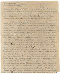 Field notes of Survey No. 3, 640 acres for David Seely on Richland Creek, surveyed by C. C. Taylor in May 1844.