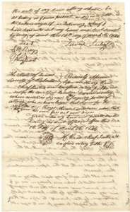 Second page of the power of attorney, signed by David Seely and witnessed, acknowledged before Henry Reed, Chief Justice of Robertson County.