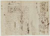 Wrapper for the surveyor's certificate on the Mercer colony contract, with filing notes and signatures.