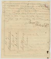 Back of the certificate: Hedrick assigns all his interest in the 1280 acres to John Lockhart, 28 January 1839.