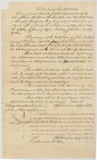 B. J. Chambers' field notes and plat for 1280 acres on Chambers' Creek and Woxahacha Creek next to John B. Boyer's survey, 16 October 1840.