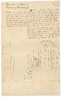 Notary William Fairfax Gray's acknowledgment of the Hedrick deed, 28 January 1839, with the filing endorsement of 21 June 1839.