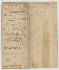 File jacket for William J. Carnes's 1280-acre bounty certificate 6082, patented to John Lockhart, assignee, 6 February 1846, No. 141 Vol. 2.