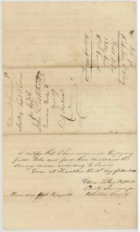 County Surveyor of Robertson County examines the Cairns field notes at Franklin, 19 November 1840, recorded Book B page 119.