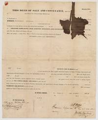 Printed warrantee deed in which William J. Cairns sells his 1280-acre certificate to John Lockhart for about $200, witnessed by Alexander McDowell(?) and Peter Kerr.