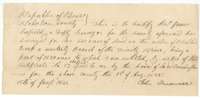 John Treadwell's statement of 15 January 1841 that deputy surveyor James Scofield surveyed 640 acres for him on Richland Creek.