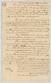 Field notes of 640 acres for Augustus S. Ensworth on Chambers Creek, surveyed by deputy B. J. Chambers, chain carriers Ebenezer Donaldson and John Hardesty.