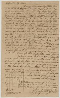 Deed of Augustus S. Ensworth, late a soldier, selling his 640-acre bounty land to John T. Lawrence for $100.