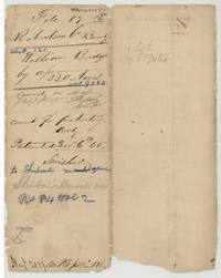 File jacket for William Bridge's 320-acre bounty claim, patented to Shubeal Marsh 6 November 1845, No. 84 Vol. 2.