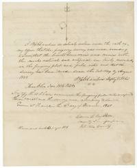 Chambers's oath of 11 November 1840 and County Surveyor Patton's examination, recorded Book B p. 109; small plat at top.