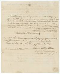 Chambers' oath of 11 November 1840 and county surveyor E. L. Patton's 12 December 1840 certificate, recorded Book B page 138.