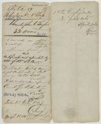 File jacket for Christopher C. Taylor's 320 acres on Cottonwood Creek, a Robertson Third Class headright patented in October 1847.