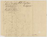 Back of the unconditional certificate, endorsed with the file number and the name of Christopher C. Taylor.