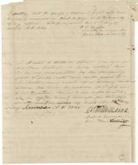 County surveyor's certificate of 2 March 1846 that the notes were recorded in Book K, and district surveyor David R. Mitchell's certificate of 14 November 1846.
