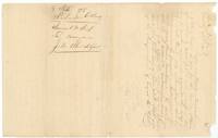 Back of the Frost to Shackelford conveyance, with William Fairfax Gray's notarial acknowledgement at Houston, 1 June 1840.