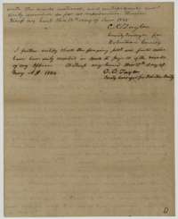 End of the Lakey field notes, with C. C. Taylor's sworn certificate of 13 June 1845 and his recording note of 17 May 1846.