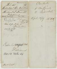 File jacket for the Robertson County Third Class file of Richard J. French, 320 acres, patented in 1846 as No. 13, Volume 4.