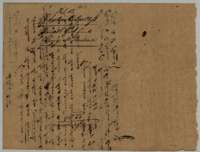 Jacket for the certificate, marked with George M. Broadwell's name and 320 acres.