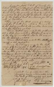 Field notes for 26 labors of pasture land on Richland Creek surveyed for Joseph T. Bell on 20 August 1838, with the surveyor's certificate of 31 January 1839.