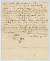 Washington County Board of Land Commissioners certificate that Charles Covington, a 1832 settler and head of a family, is entitled to a league and labor, issued 1 February 1838.