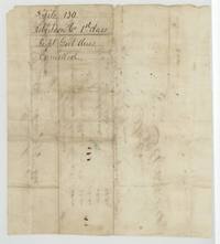 Back of the 1844 account, docketed File 130, Robertson Co. 1st class, 'Recpt. Govt. dues cancelled'.