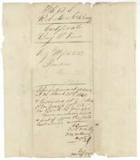 Jacket for the certificate, with a note that it was recorded in Navarro County deed records on 21 March 1860.