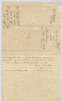 County Surveyor Edwin LeRoy Patton examines the Singleton field notes at Franklin on 14 Dec 1840, Book B page 143, with wrapper.