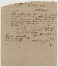 Conditional third-class headright certificate for 320 acres to Buckner Melton, issued at Franklin on 6 July 1841 by the Robertson County Board of Land Commissioners.