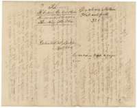 Jacket for the plat and field notes of Buckner Melton, 320 acres, marked patented 15 April 1848.