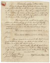 Field notes for 1,280 acres on Chambers Creek, surveyed for Joseph Young by deputy surveyor B. J. Chambers, 11 October 1840.