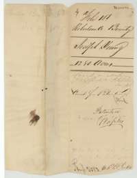 Wrapper for the Joseph Young bounty papers, marked correct for patenting and patented.