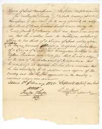 Washington County land board certificate No. 262, issued 1 February 1838, entitling Noah T. Byars to two-thirds of a league and a labor of land.