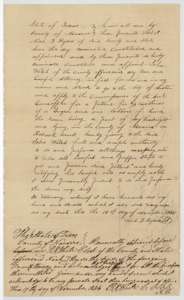 Power of attorney of 16 November 1846 in which Noah T. Byars of Navarro County appoints John Welch to get his patent at Austin, acknowledged 17 November.