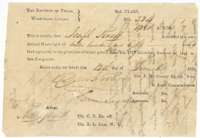 Conditional second-class headright certificate No. 324 for 1,280 acres, issued to Joseph Knott by the Washington County land board, 12 December 1839.