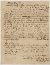 Power of attorney of 4 August 1847 in which Joseph Knott names John Welch to obtain his patent, with the notary's acknowledgment.