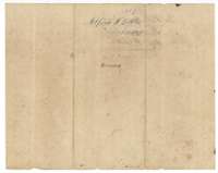 Back of the Lothlen field notes, with the grantee's name.